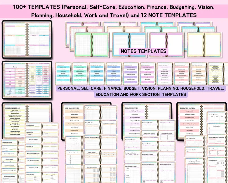 PLANORA goal setting vision board digital planner iPad GoodNotes 2026