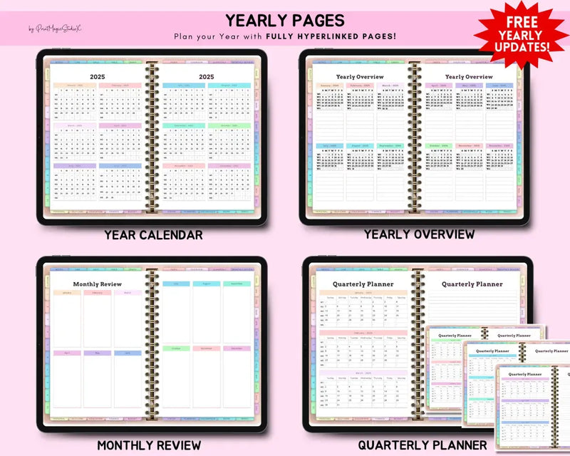 PLANORA daily work planner iPad GoodNotes all-in-one digital planner